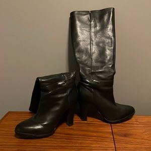 Geox size 9.5, below knee leather boots